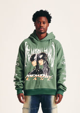 MEMORY LANE Mash Up Hoodie Forest at Gravity NYC